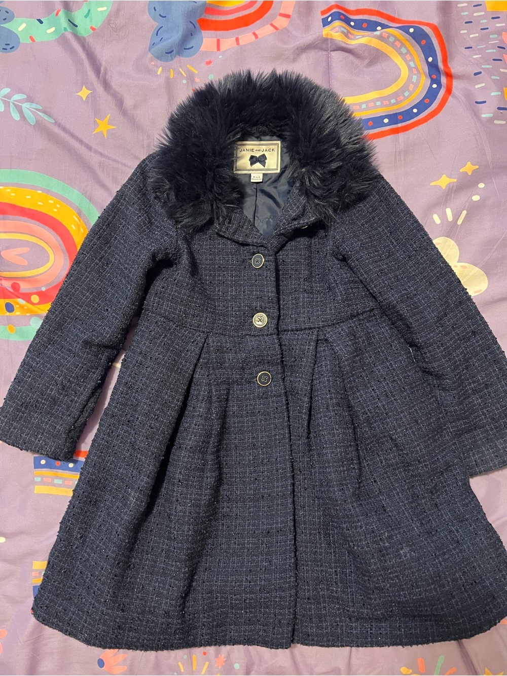 Gorgeous fall/winter Janie and Jack coat, size 3-4, GUC